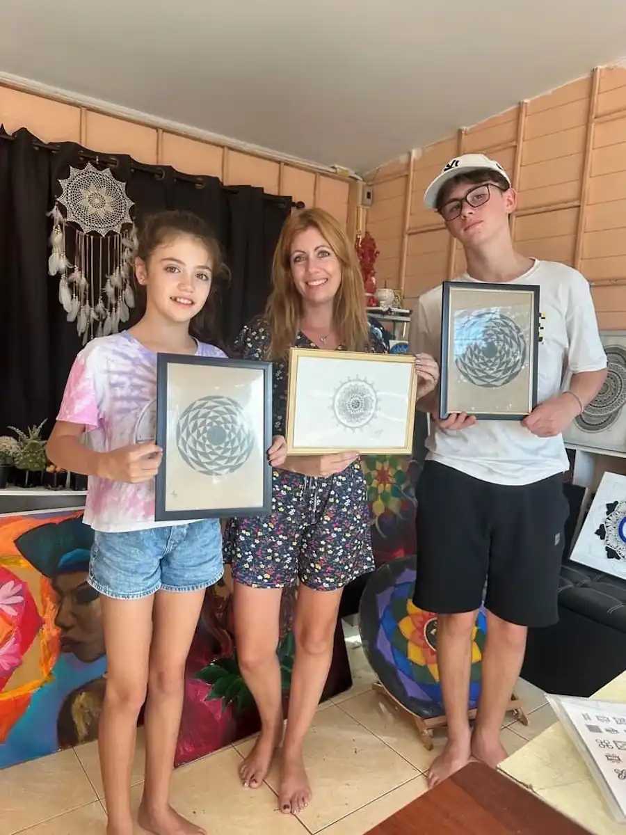 Mandala Drawing by SriSom Art Healing